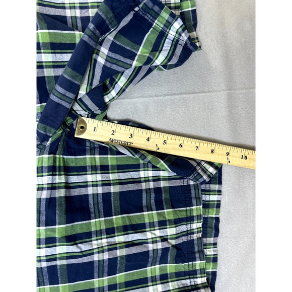 Croft & Barrow Shorts 42 Mens Plaid Blue Green White Chino Golf Boating - Picture 5 of 16